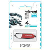 Флеш-накопичувач Wibrand USB 2.0 Aligator 4Gb Dark Red (Колір Красный) - фото № 2