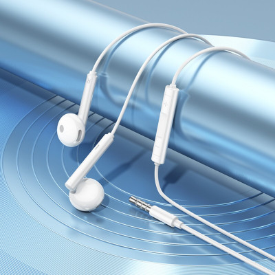 Навушники BOROFONE BM82 Art music digital earphones with mic White (BM82W) - изображение 4