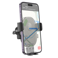 Автотримач для телефона BOROFONE BH92 Grand one-button car holder(air outlet) Black (Цвет Черный) - фото № 6