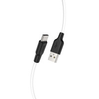 Кабель HOCO X21 Plus USB to Type-C 3A, 2m, silicone, silicone connectors, Black+White (Колір Черный), Атикул k41582 |  купить на VILKI.NET - фото № 1