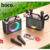 Портативна колонка HOCO BS57 Jenny dual mic wireless karaoke BT speaker Black (6931474794666) - изображение 6