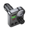 АЗП з FM-модулятором HOCO E86 Alegria 48W dual port PD30W+QC3.0 car BT FM transmitter Black (7073)- № 6
