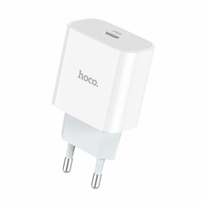 Мережевий зарядний пристрій HOCO C76A Plus Speed source PD20W charger White - зображення 1