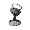Автотримач для телефона HOCO H61 Show folding ring magnetic car holder (dashboard) Black Metal Gray (Black Metal Gray)- № 7