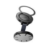 Автотримач для телефона HOCO H61 Show folding ring magnetic car holder (dashboard) Black Metal Gray (Колір Black Metal Gray) - фото № 7
