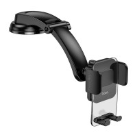 Автотримач для телефона HOCO CA118 Delicate press type center console car holder Space Black (Колір Space-Black) - фото № 2