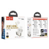 Бездротові навушники HOCO EQ20 Rhyme true wireless ANC+ENC noise reduction BT headset Milky White (Milky-White)- № 2