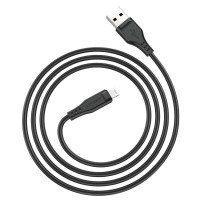 Кабель ACEFAST C3-02 USB to iP 2.4A, 1.2m, TPE, TPE connectors, Black (Цвет 7073) - фото № 2