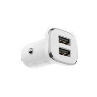 Автомобільний зарядний пристрій BOROFONE BZ12 double port in-car charger (Цвет Білий), Атикул k13059 |  купить на VILKI.NET - фото № 1
