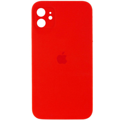 Чохол для смартфона Silicone Full Case AA Camera Protect for Apple iPhone 11 11,Red - зображення 1
