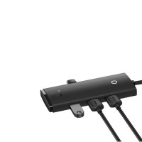 USB-хаб Baseus Lite Series 4-Port Type-C HUB Adapter (Type-C to USB 3.0*4 ) 1m Black (Колір 7073) - фото № 6