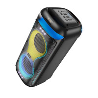 Портативна колонка HOCO HA13 Max Ramon outdoor BT speaker with two wireless microphones Black (Цвет 7073) - фото № 3