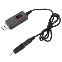 Кабель перетворювач USB-DC 5v to 9v/12v (1m) + перехідник 3.5mm (Цвет Black) - фото № 3