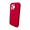 Чохол для смартфона Silicone Full Case AA Camera Protect for Apple iPhone 16 Pro Max 21,Rose Red (Rose Red)- № 3
