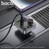 АЗП з FM-модулятором HOCO E86 Alegria 48W dual port PD30W+QC3.0 car BT FM transmitter Black (7073)- № 8