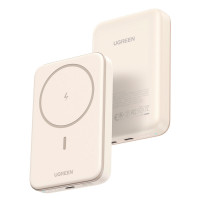 Зовнішній акумулятор UGREEN PB561 10000mAh MIni Magnetic Wireless 20W (Колір Бежевий) - фото № 3