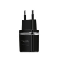 Мережевий зарядний пристрій HOCO C12 Smart dual USB charger Black (Цвет 7073) - фото № 3