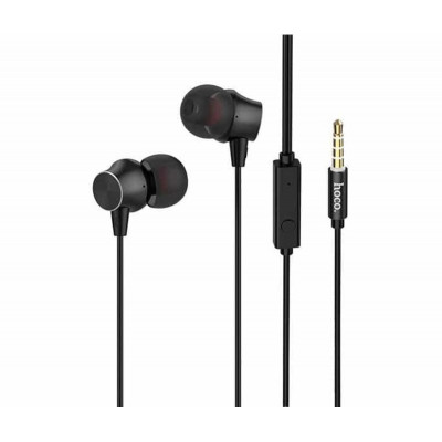 Навушники HOCO M51 Proper sound universal earphones with mic Black - зображення 1