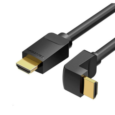Кабель Vention HDMI Right Angle  Cable 90 Degree v2.0, 1.5M Black (AARBG) - зображення 1