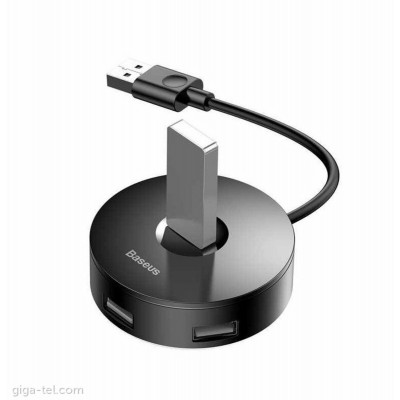 USB-Hub Baseus round box HUB adapter （USB3.0 to USB3.0*1+USB2.0*3）Black - зображення 1