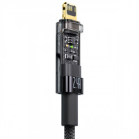 Кабель Baseus Explorer Series Auto Power-Off Fast Charging Data Cable USB to IP 2.4A 2m Black (Колір Черный) - фото № 4