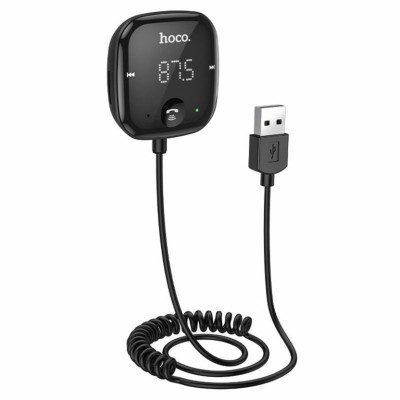 Bluetooth ресивер HOCO E65 Unity car BT FM transmitter Black - изображение 4