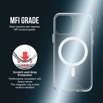 Чохол для смартфона Space Magnetic for Apple iPhone 12 Pro Max Transparent - зображення 5
