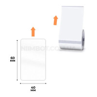 Етикетки NIIMBOT TT40*60-125 Transparent For B1/B21/B3S (A2G88318501) (Цвет Transparent) - фото № 2