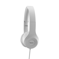 Навушники HOCO W21 Graceful charm wire control headphones Gray (Цвет Серый) - фото № 2