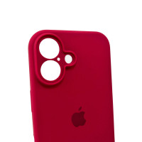 Чохол для смартфона Silicone Full Case AA Camera Protect for Apple iPhone 16 35,Maroon (Колір Maroon) - фото № 6