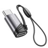 Адаптер BOROFONE BV20 Type-C male to iP female adapter Black (Черный)- № 2