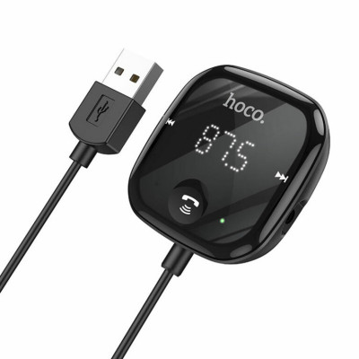 Bluetooth ресивер HOCO E65 Unity car BT FM transmitter Black - изображение 1