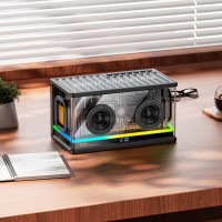 Портативна колонка HOCO BS62 Flash cold energy 2.1 desktop BT speaker Black (Колір 7073) - фото № 7