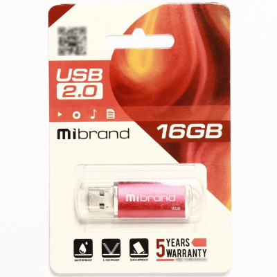Flash Mibrand USB 2.0 Cougar 16Gb Red - изображение 2