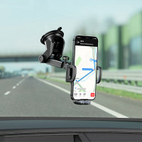 Автотримач для телефона BOROFONE BH53 Windy center console car holder Black Grey (Колір Black-Gray) - фото № 7
