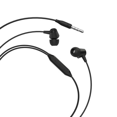 Навушники BOROFONE BM20 DasMelody earphones with mic, 3.5mm audio plug, single button control, Black (BM20B) - зображення 3