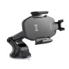 Автотримач для телефона з БЗП BOROFONE BH214 Adelante wireless fast charging car holder(center console) Black (Черный)- № 3