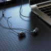 Навушники HOCO M87 String wired earphones with with microphone Gloomy Black (Black)- № 4