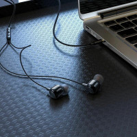 Навушники HOCO M87 String wired earphones with with microphone Gloomy Black (Колір Black) - фото № 4