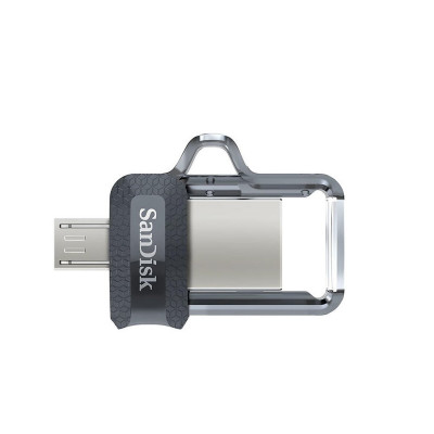 Flash SanDisk USB 3.0 Ultra Dual Drive OTG M3.0 128Gb (150Mb/s) Black - зображення 2