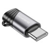 Адаптер BOROFONE BV20 Type-C male to iP female adapter Black (Черный)- № 4