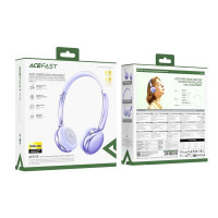 Бездротові навушники ACEFAST H8 active noise cancelling wireless headset Silver (Цвет Silver) - фото № 2