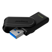Флеш-накопичувач Kingston USB 3.2 DT Exodia S 64GB Black (Колір Black) - фото № 3