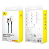 Кабель Baseus Unbreakable Series Fast Charging Data Cable USB to Type-C 100W 2m Stellar White (Цвет Stellar White) - фото № 6
