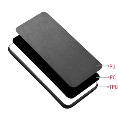 Чохол для смартфона Cosmiс Leather Case for Xiaomi Redmi 12 Black (CoLeathXR12Black) - изображение 3