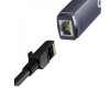 USB-Хаб Baseus Lite Series Ethernet Adapter USB-A to RJ45 LAN Port (100Mbps) Black (7073)- № 4