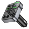 АЗП з FM-модулятором HOCO E86 Alegria 48W dual port PD30W+QC3.0 car BT FM transmitter Black (7073)- № 7