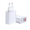 МЗП Baseus Speed Dual QC3.0 Quick charger U+U 30W EU White - зображення 3