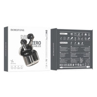 Навушники BOROFONE BW23 Crystal bean Transparent Edition true wireless BT headset Jazz Black (Цвет Черный) - фото № 6
