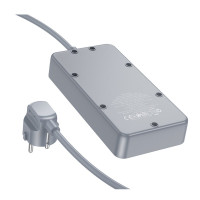 Мережевий подовжувач BOROFONE BAC3A Roy 3 position socket(PD20W/1C3A)(EU) Black (Колір 7073) - фото № 5